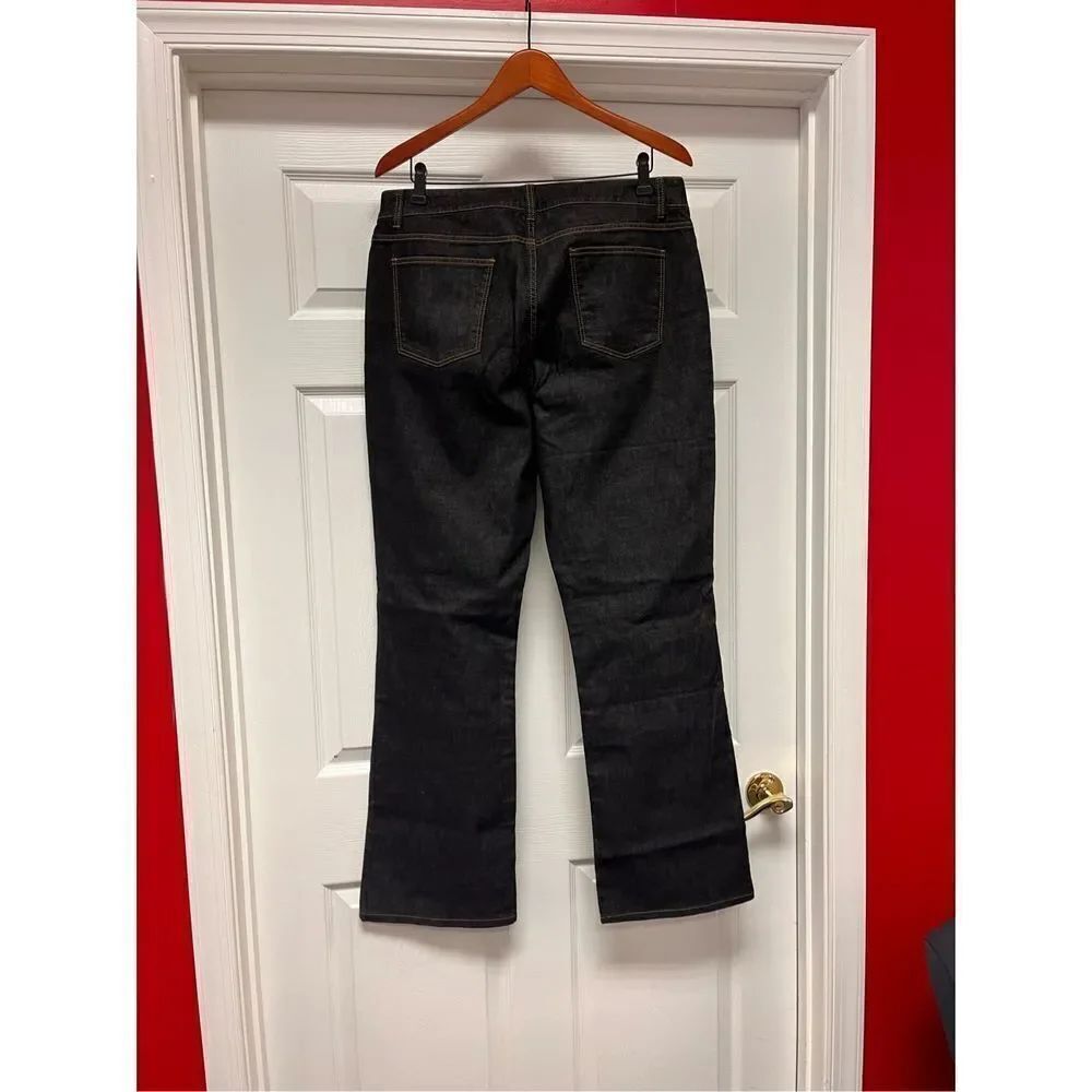 Talbots Black Heritage Bootcut Jeans sz 16 NWOT